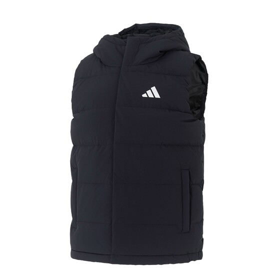 
Adidas sports suit men's autumn new hooded down vest knitted training trousers comfortable two-piece set