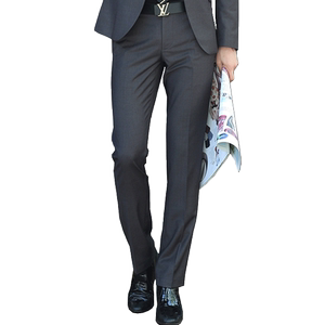 Men's trousers spring and summer slim straight business casual suit pants free hot work professional formal dress men's pants