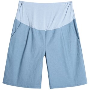 New large size maternity pants summer cotton and linen shorts loose casual base fat and breathable high elasticity
