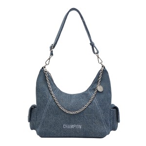 Champion Champion Shoulder Bag Women's 2025 Autumn and Winter New Motorcycle Bag Men's Couple Casual Chain Messenger Bag