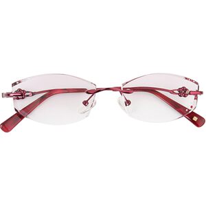 
Phantom Discoloration Myopia Glasses Frame Ultra-Light Rimless Cut Edge Glasses Frame Large Face Glasses Finished Women's Diamond-encrusted