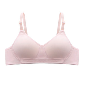 Girls' Underwear Summer Thin Breathable Bra without Steel Ring, Junior, High School, College Students Small Chest Gathering Sports Bra
