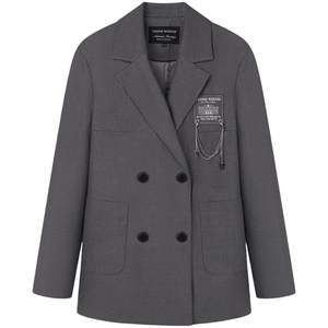 TeenieWeenie Bear Outlet Women's Fall College Style Blazer Loose Fashion Commuter Style Top