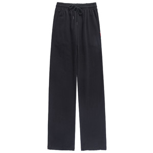 
Pure cotton sweatpants for women in spring, autumn and summer thin loose mid-high waist pure cotton straight long pants wide-leg casual sweatpants
