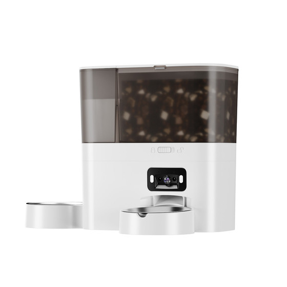 
LeiBoo automatic pet feeder, smart water dispenser for cats, all-in-one machine for dogs to feed water and food via video