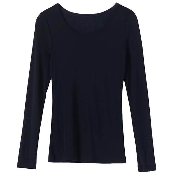 
2026 New Antibacterial High Elasticity Round Neck Mesh Bottoming Shirt Women's Spring Quick-Drying Yoga Dance Wear Long Sleeve Breathable