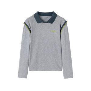 Dodopoli boys POLO shirt fake two-piece long-sleeved T-shirt 26 spring tennis sports casual top bottoming shirt