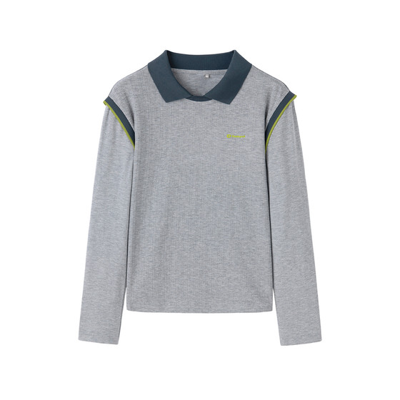 Dodopoli boys POLO shirt fake two-piece long-sleeved T-shirt 26 spring tennis sports casual top bottoming shirt