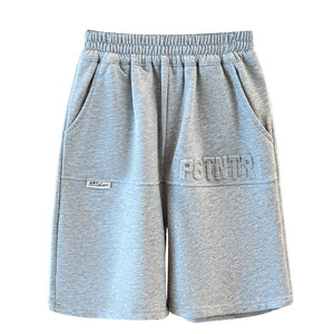 
Big boy shorts for summer new children's sports pants for medium and large children's casual pure cotton boy's five-point pants for summer fashion