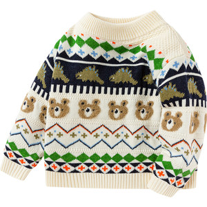 
Balabala boys sweater children's base shirt in autumn and winter new style of children's baby inner sweater thickened fashion