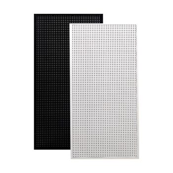 Perforated board storage rack multi-function shelf