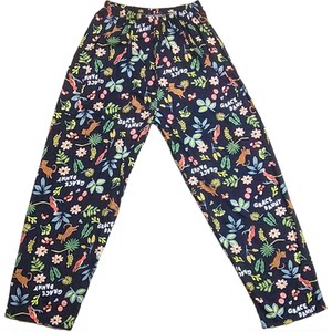 
Summer rayon cool pants, rayon women's trousers, cotton silk printed harem pants, nine-point thin cotton silk casual loose