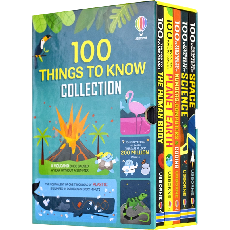 ＜USBORNE＞ 英語の本　100 THINGS TO KNOW 9冊セット 100 Things to Know About : Series 9 hardcover book set