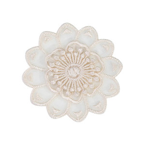 
Down jacket patch self-adhesive, seam-free beige lace cloth patch for clothes and pants, seamless repair of holes, advanced embroidery