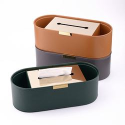 New Product: Creative Nordic-Style Skincare Product Storage Box, Bathroom Tissue Box, High-Value Multi-Purpose Leather Paper Holder for Living Room