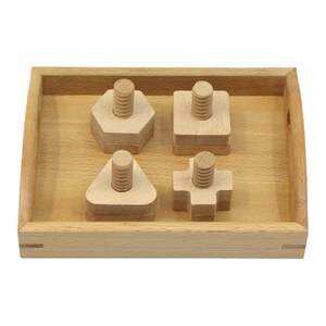 
Montessori Montessori Teaching Aids Sensory Coordination Wooden Screw Nut Set