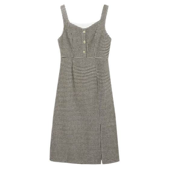 
Outlet counter brand genuine YT autumn clothing 2025 new style front slit mid skirt high waist sleeveless dress