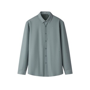 
HLA/Heilan House light business fashion series long-sleeved shirts 25 autumn and winter new velvet warm striped tops for men