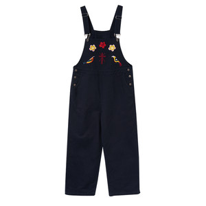 
MASANON maternity overalls spring outer wear petite jeans that do not tighten the belly embroidered wide-leg pants spring wear