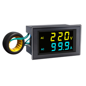 
AC digital display voltmeter ammeter 220v380v100a200a digital dual display detector D85-2042AG