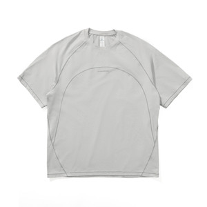 Instant Shanye Monterest outdoor moisture absorption and quick drying antibacterial movement segmentation contrasting short-sleeved round neck T-shirt for men

