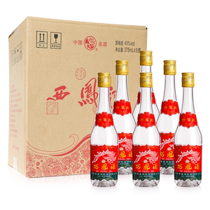 
[King of rations] Xifeng wine 45 degrees 375 Feng-flavor type Xifeng pure grain Shaanxi seven-liang and a half liquor full box