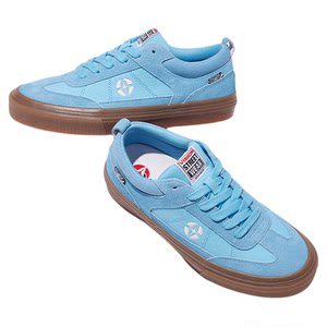 
VISION official CHOPPER sky blue retro T-head reverse fur men and women canvas shoes American skateboard shoes