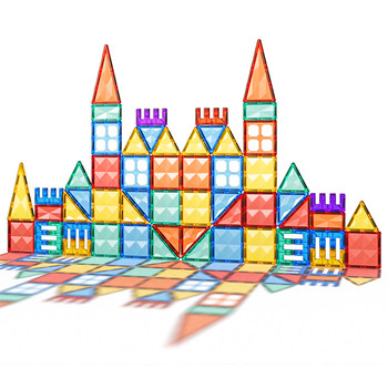 
Children's Magnetic Sheet Color Window Drill Surface Magnetic Building Block Sticks