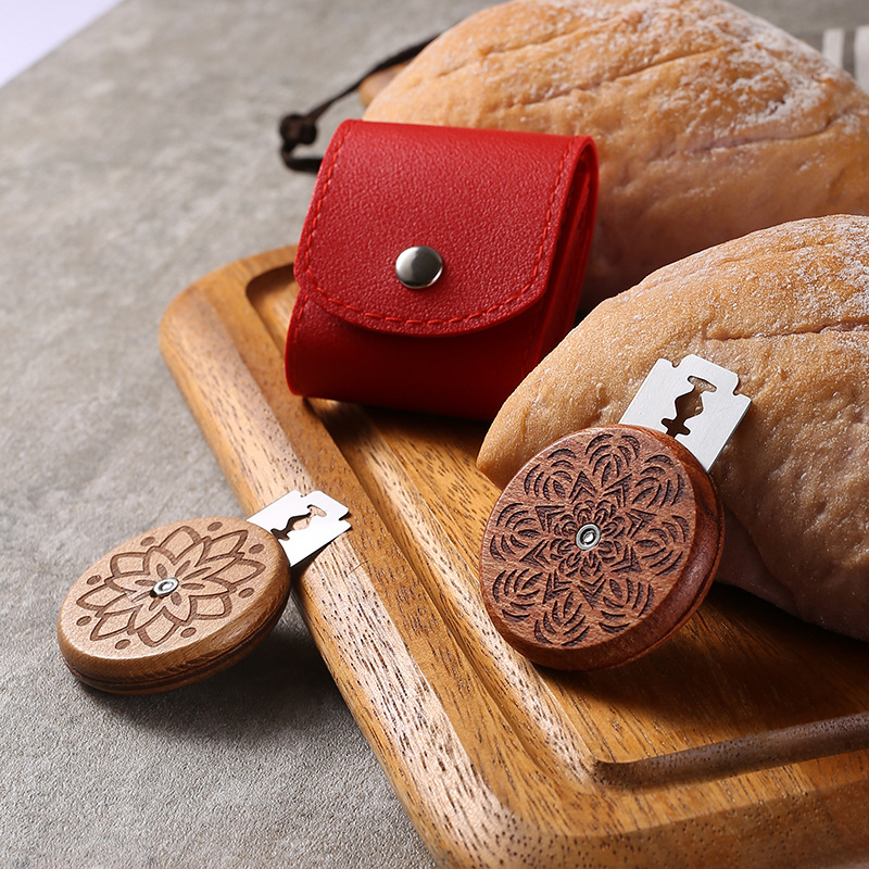 欧式面包割纹刀法棍软欧包木柄割刀家用面包修容刀厨房烘焙小工具