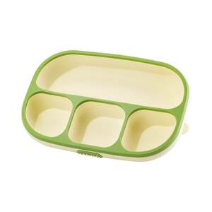Ying's baby dining plate children's silicone baby sucking bowl supplementary food and food dishes integrated meal tableware
