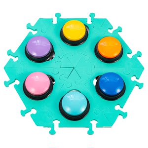 
Dog Button Sounder Pet Recording Button Talk Puppy Voice Communicator Cat Eating Button Toy