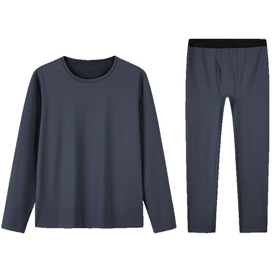 ANTA thermal underwear men's base underwear set men's and women's velvet spring coat spring pants official spring cotton sweater for men