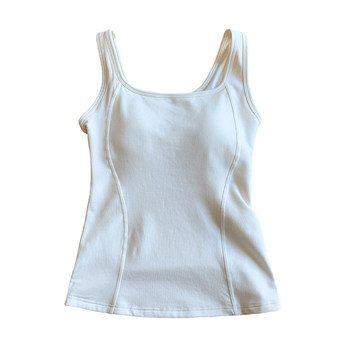 Autumn and winter warm women's vest sling with built-in chest pad