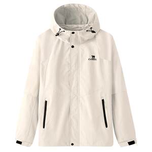 
Camel Mountain and Sea Jacket for Men and Women 26 Spring and Autumn New Outdoor Windproof and Waterproof Mountaineering Jacket Plus Velvet Cotton Travel Jacket
