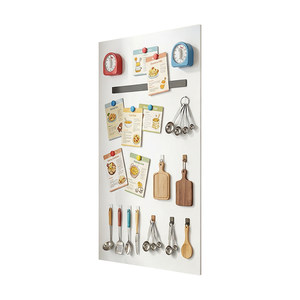 Magnetic enamel white board wall stickers refrigerator stickers magnetic display boards kitchen special enamel version wall storage matte magnetic accessories storage rack home writing photo wall blackboard galvanized plate customization