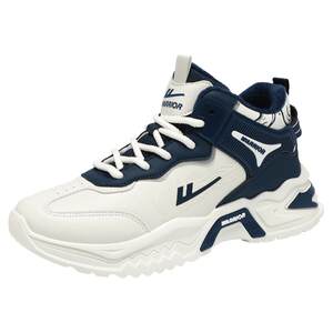 
Pull back high-top men's shoes winter plus velvet warm cotton shoes students casual sports running heightening basketball dad shoes