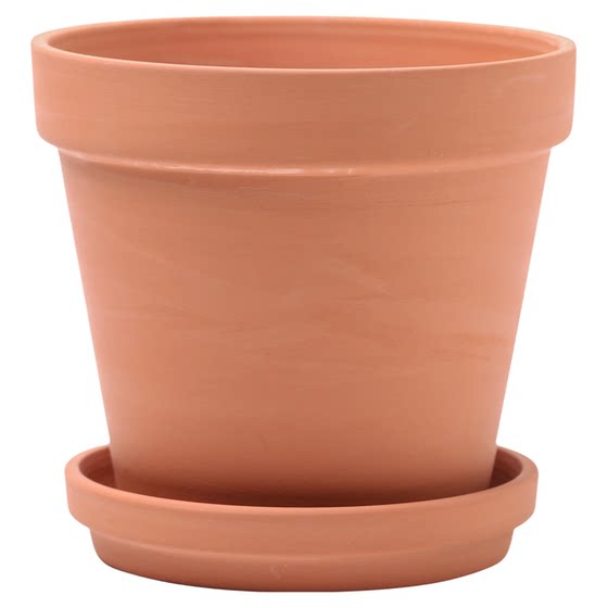 Red pottery flower pot succulent orchid pot green plants breathable and extra large simple coarse pot mud pot water absorption seedling pot pot plant
