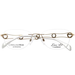 
Japan Charmant Charmant glasses frame line titanium frameless pure titanium ultra-light small face myopia glasses frame female XL2133