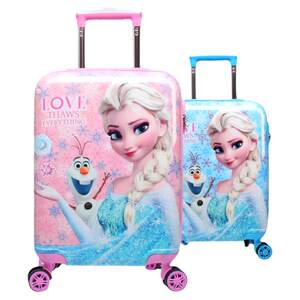 Disney children can take the lever box Princess Esha 16 -inch luggage box 10,000 -direction wheel suitcase 18 -inch chassis