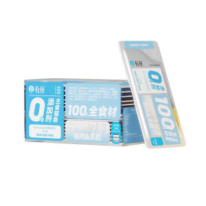 Fish staple food, cat strips without additives, canned cat, chicken, sheep's milk, cat snacks, nutritional hair, gill cat snacks, 10 pieces