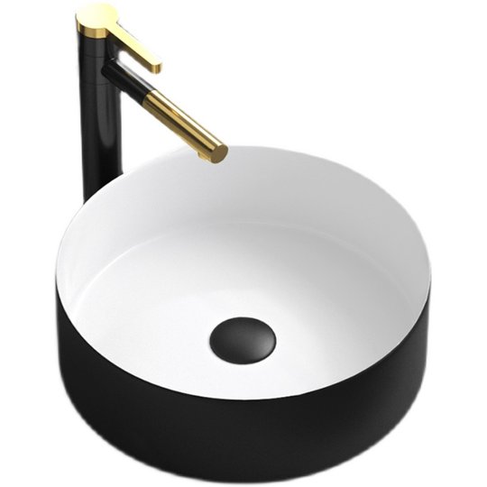 Countertop Black Wash Basin - Rectangular Single Basin, Small Size ...