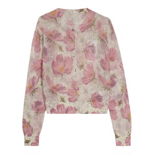 
Lida NEW DADADA [peach blossom knitted sweater] pink peach blossom cardigan shirt women's loose long-sleeved top