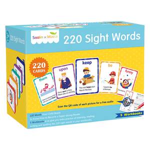 
Shalin 220 high-frequency word flash cards Sight Words Little Master Click Reading Edition Kindergarten English word learning