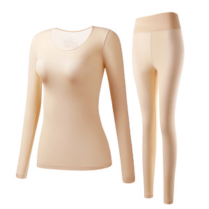 
Special muscle bottom jacket for pregnant women thermal underwear for women without slimming belly autumn clothes and pants suit 37-degree constant temperature base shirt