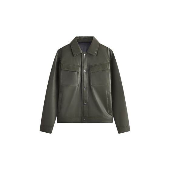 VESCORTT high -quality texture texture environmentally friendly simulation leather PU jacket glutton
