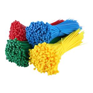 
Colored cable ties, medical sealing yellow nylon cable ties, holder, plastic cable ties 4*200 red, yellow, blue and green