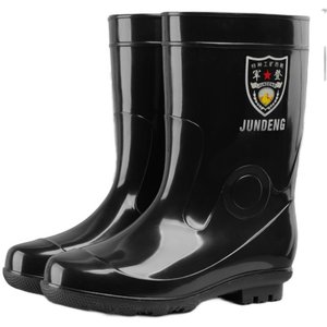 
Rubber rain boots men's mid-tube waterproof non-slip anti-odor anti-wear resistant water shoes men's military-born authentic rubber shoes adult rain boots