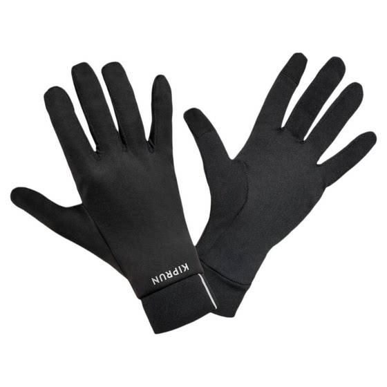 Decathlon plus velvet gloves Winter men's running sports outdoor female warm ride warm can touch screen OVA3
