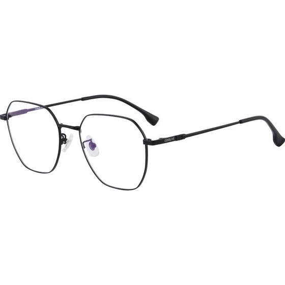 
Considon myopia glasses frame for men and women, literary ultralight metal polygonal frame large frame showing face small SF519