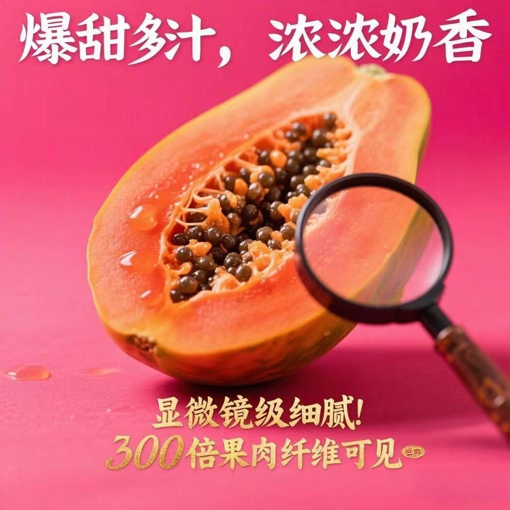 云南红心木瓜 5斤 单果400g+ 淘金币+券后12.16元包邮